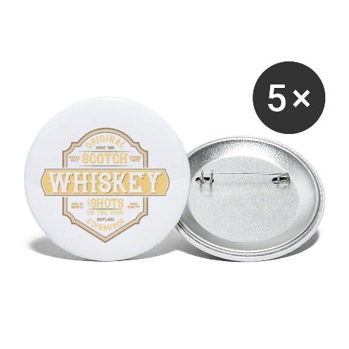Original whiskey - Lot de 5 petits badges (25 mm)