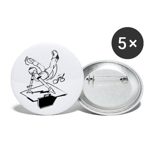 Breakdancing handstand - Buttons/Badges lille, 25 mm (5-pack)