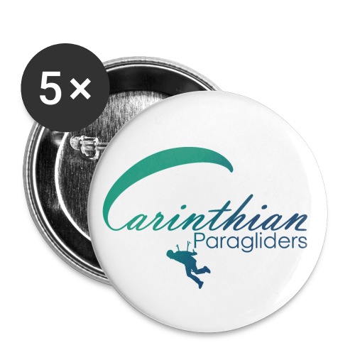 Carinthian Paragliders Logo 2019 - Buttons klein 25 mm (5er Pack)