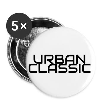 URBAN CLASSIC - Buttons small 1''/25 mm (5-pack) - white - Front