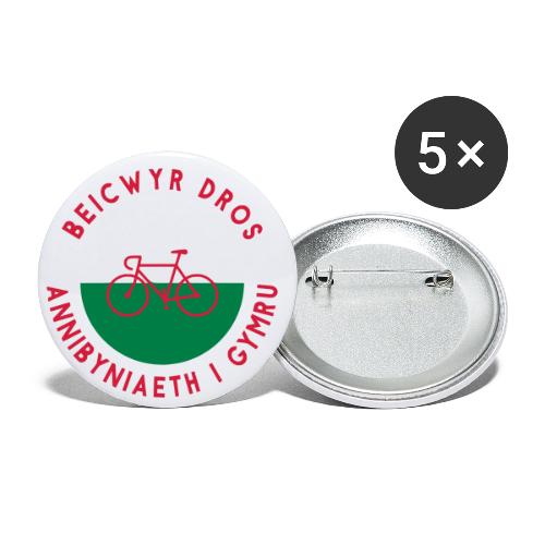 Beicwyr Dros Annibyniaeth i Gymru, Indywales - Buttons small 1''/25 mm (5-pack)