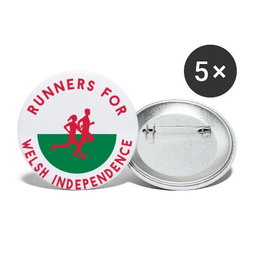Runners For Welsh Independence - Buttons small 1''/25 mm (5-pack)