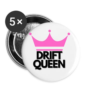 Drift Monde DRIFT QUEEN femmes - Lot de 5 petits badges (25 mm) - blanc - Devant