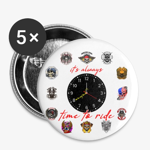 It's always time to ride - Collection - Små knappar 25 mm (5-pack)