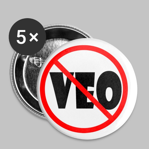 stop VEO - Buttons small 1''/25 mm (5-pack)