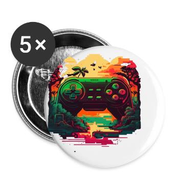 Colorful console - Buttons small 1''/25 mm (5-pack) - white - Front