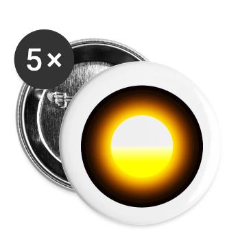 Sun - Buttons small 1''/25 mm (5-pack) - white - Front