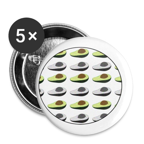 Avocado - Buttons klein 25 mm (5er Pack)