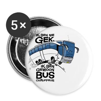 0711 Coach - Buttons klein 25 mm (5er Pack) - Weiß - Vorne