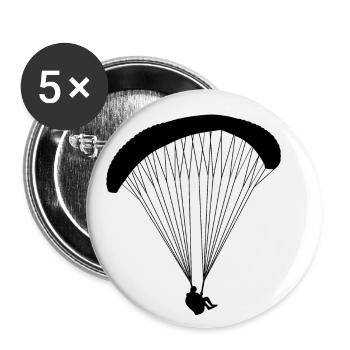 Paraglider - Buttons small 1''/25 mm (5-pack) - white - Front