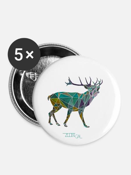 stag - Buttons small 1''/25 mm (5-pack) - white