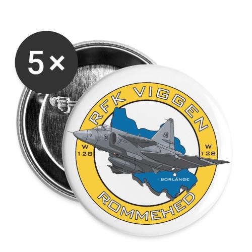 RFK Viggen-logotyp - Små knappar 25 mm (5-pack)