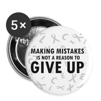 Dyslexia Awareness and Dyslexia Teachers - Buttons small 1''/25 mm (5-pack) - white - Front