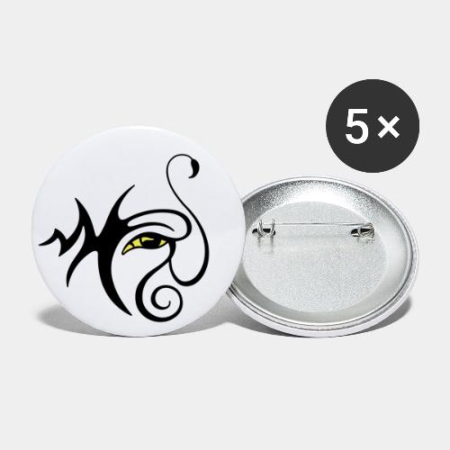Œil-Scorpion - Lot de 5 petits badges (25 mm)