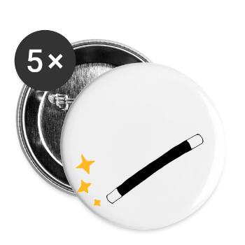 Magic wand - Buttons small 1''/25 mm (5-pack) - white - Front