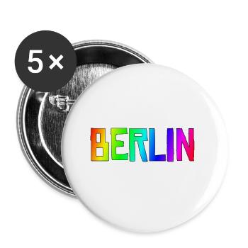 Berlin - Buttons small 1''/25 mm (5-pack) - white - Front