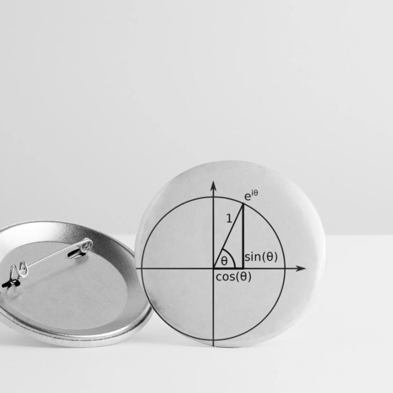 Unit circle Euler Buttons small 1''/25 mm (5-pack)