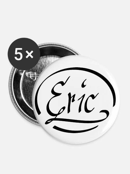 ERIC - Buttons klein 25 mm (5er Pack) - Weiß