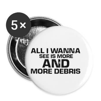 House Demolition and Renovation Design - Buttons small 1''/25 mm (5-pack) - white - Front
