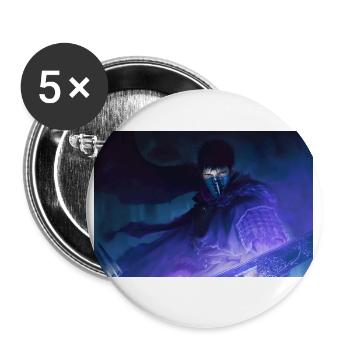 Le dernier combat de l'humanité - Lot de 5 petits badges (25 mm) - blanc - Devant