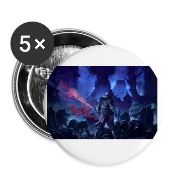 Le cimetière - Lot de 5 petits badges (25 mm) - blanc - Devant