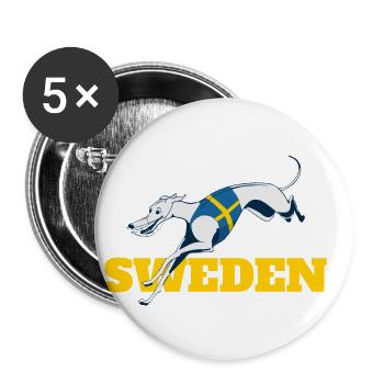 LC SWEDEN YELLOW - Buttons small 1''/25 mm (5-pack) - white - Front