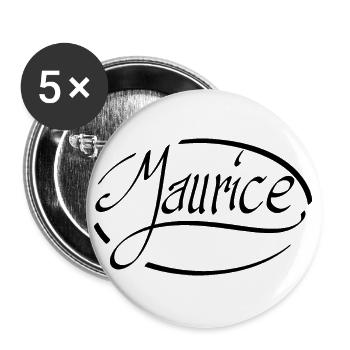 Mauritius - Buttons klein 25 mm (5er Pack) - Weiß - Vorne
