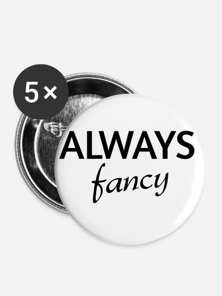Always fancy - Buttons klein 25 mm (5er Pack) - Weiß