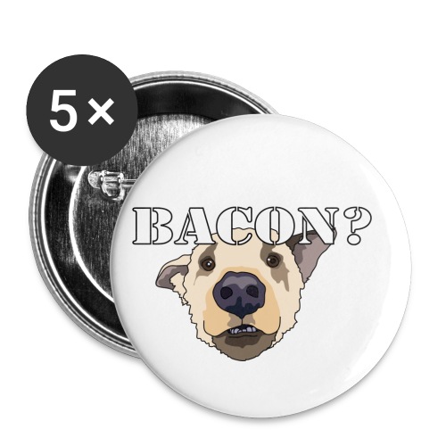 baconlarge - Buttons small 1''/25 mm (5-pack)