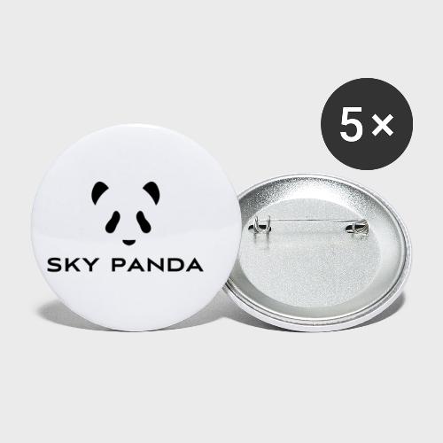 Sky Panda Logo - Buttons klein 25 mm (5er Pack)