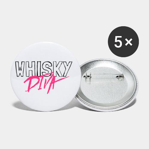 Whisky Diva - Buttons klein 25 mm (5er Pack)