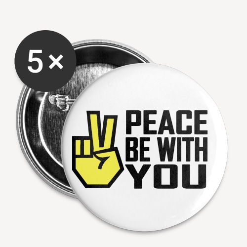 PEACE BE WITH YOU - Buttons small 1''/25 mm (5-pack)