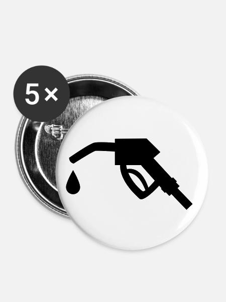 Zapfpistole - Buttons klein 25 mm (5er Pack) - Weiß