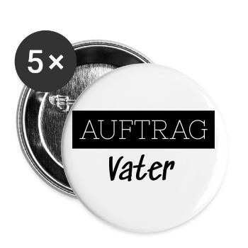 Order Father Family Funny Gift - Buttons small 1''/25 mm (5-pack) - white - Front