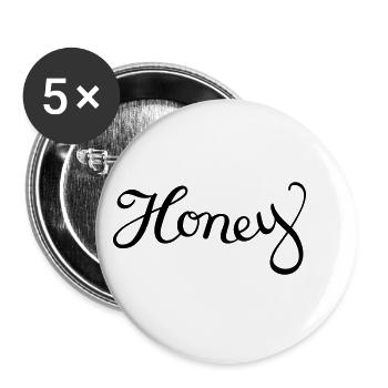 Honey - Buttons small 1''/25 mm (5-pack) - white - Front