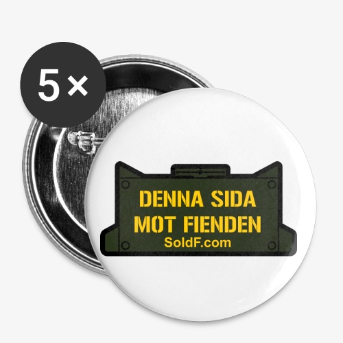 DENNA SIDA MOT FIENDEN - Mina - Små knappar 25 mm (5-pack)