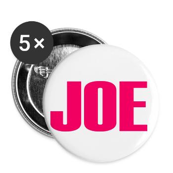 Joe - Buttons klein 25 mm (5er Pack) - Weiß - Vorne