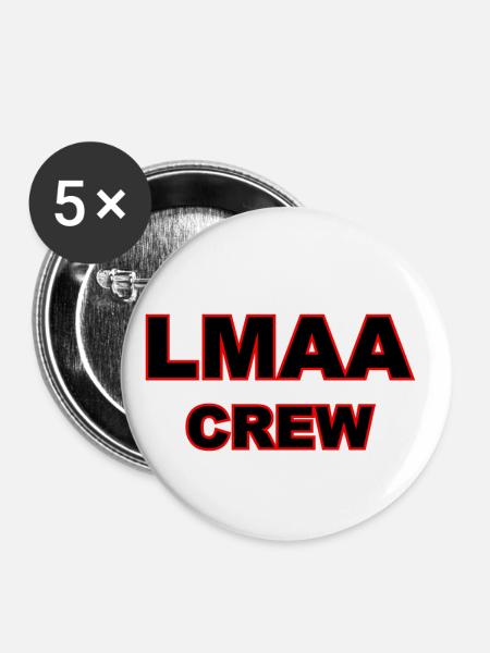 LMAA - Buttons klein 25 mm (5er Pack) - Weiß