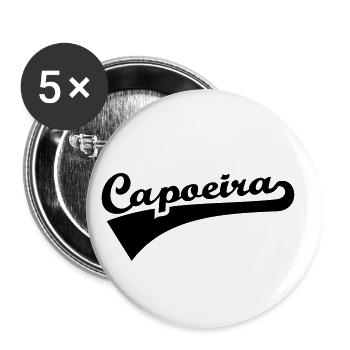 Capoeira - Buttons small 1''/25 mm (5-pack) - white - Front