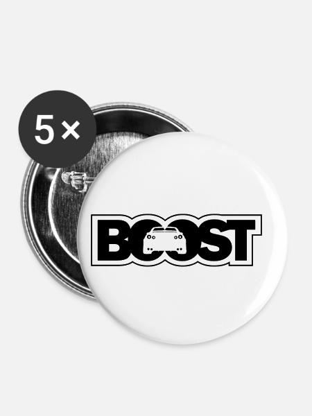 BOOST Auto JDM - R35 - Buttons klein 25 mm (5er Pack) - Weiß