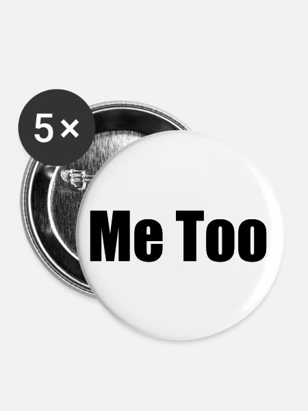 Me too - Buttons klein 25 mm (5er Pack) - Weiß