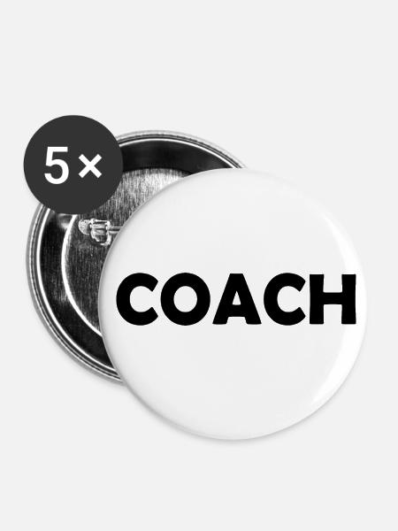 Coach - Buttons klein 25 mm (5er Pack) - Weiß