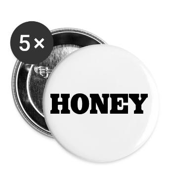 Honey - Buttons small 1''/25 mm (5-pack) - white - Front