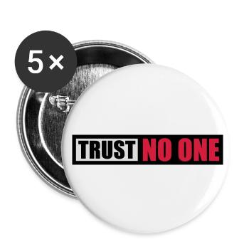 ne faites confiance à personne pour ne citer - Lot de 5 petits badges (25 mm) - blanc - Devant