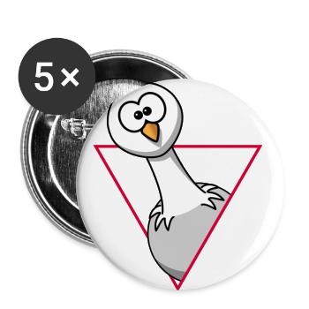 Moin I Moin Moin I Leuchturm I Geschenk I Küste - Buttons klein 25 mm (5er Pack) - Weiß - Vorne