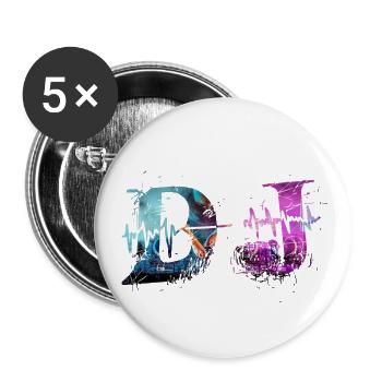 DJ Music Deejay - Buttons small 1''/25 mm (5-pack) - white - Front