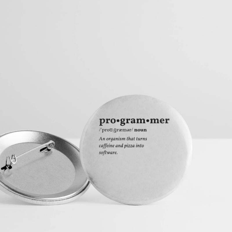 Programmeur (programmeur) Clean Edition Lot de 5 petits badges (25 mm)