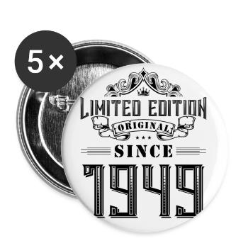 1949 limited edition - Buttons klein 25 mm (5er Pack) - Weiß - Vorne