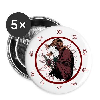 Alchemist of Hell - Buttons small 1''/25 mm (5-pack) - white - Front