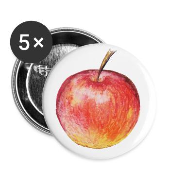 Apple - Buttons small 1''/25 mm (5-pack) - white - Front